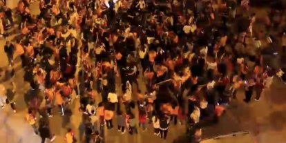 Osmaniye’de şampiyonluk kutlamalarına atlı taraftar damga vurdu