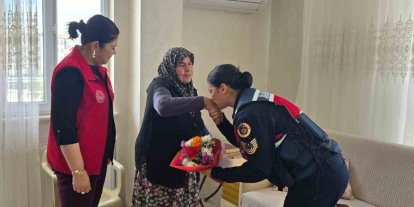 Jandarmadan şehit annelerine anneler gününde anlamlı ziyaret