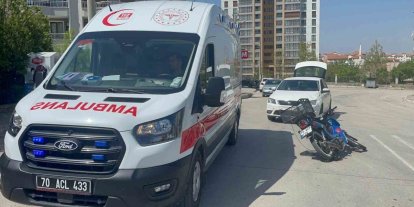 Karaman’da otomobil ile motosiklet çarpıştı: 1 yaralı