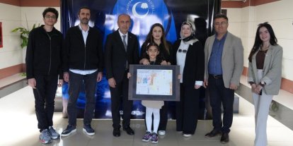 Minik ressamdan büyük başarı