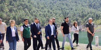 Vali Sözer Soğucakpınar Barajı’nda incelemelerde bulundu