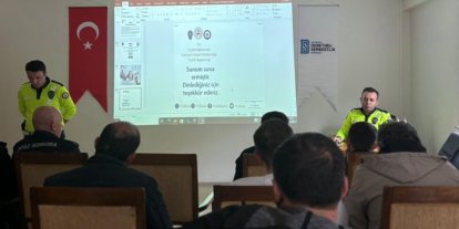 Bayburt’ta yükümlülere trafik güvenliği eğitimi verildi