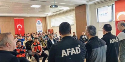 Elazığ’da Orman Bölge Müdürlüğü personeline afet eğitimi