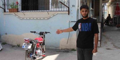 Çalınan motosikletinin peşine düştü, hırsızlara yetişemedi