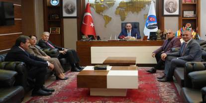 SGK Heyetinden Kars Belediye Başkanı Ötüken Senger’e Ziyaret