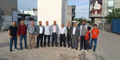 Batman’da 50 yıllık cami yıkıldı, minaresi kaldı