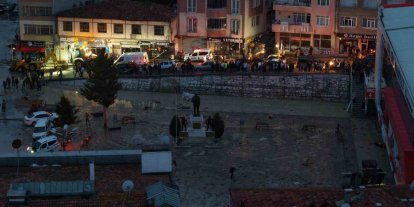 Havza sele teslim: İlçe havadan görüntülendi