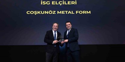 Coşkunöz Metal Form, İSG Elçileri Kategorisinde ödül aldı