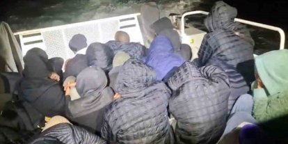 Milas açıklarında 28 düzensiz göçmen yakalandı