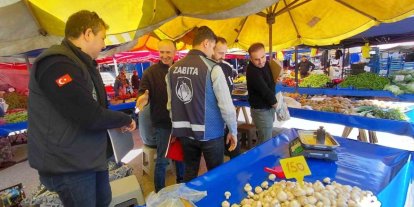 Bolu’da pazarda fiyat ve tartı denetimi