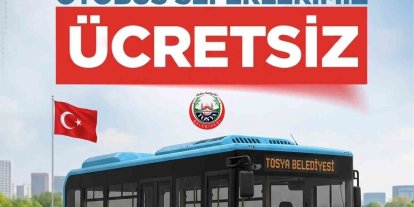 Tosya’da 19 Mayıs’ta halk otobüsleri ücretsiz olacak