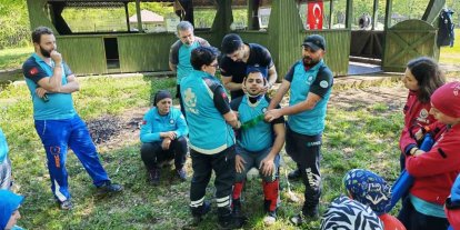 UMKE ekibi medikal kurtarma ve saha tatbikatı yaptı