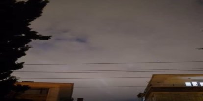 Başkentte gökyüzündeki ışıklar merak uyandırdı