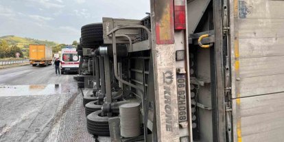 Balıkesir’de tır kazası: 1 yaralı