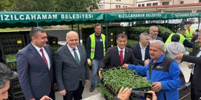 Kızılcahamam’da üreticilere 1 milyon 748 bin sebze fidesi dağıtıldı