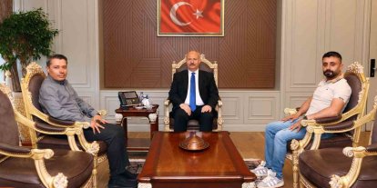 Vali Abdullah Küçük’e basın mensuplarından ziyaret