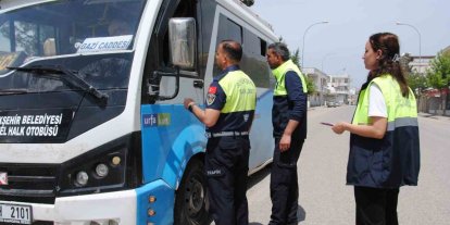 Şanlıurfa’da toplu taşıma araçları denetlendi