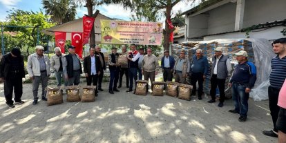 Koçarlı’da 3 bin kilo ayçiçeği tohumu üreticilere dağıtıldı
