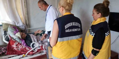 Bodrum Belediyesi’nden yatağa bağımlı hastalara bayram ziyareti