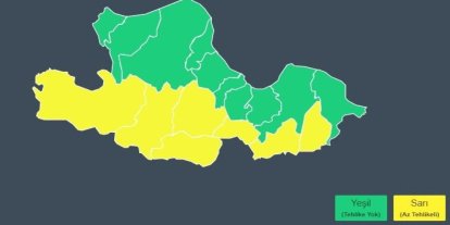Samsun’un iç kesimleri için kuvvetli yağış uyarısı