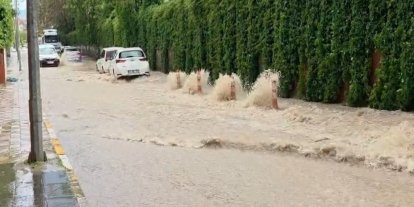 Elazığ’da sağanak yağış etkili oldu