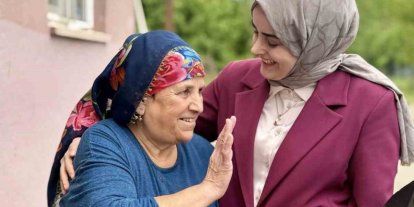Sebahat teyzenin duası Kaymakam Kılıç’ı duygulandırdı