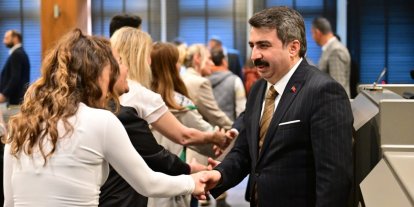 Başkan Oktay Yılmaz belediye personeliyle bayramlaştı