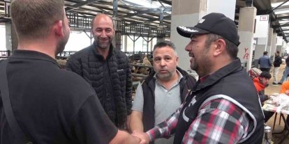 Kurban pazarında güldüren anlar :Mali Polis çetin pazarlığa dahil oldu
