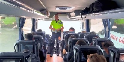 Bayram denetimlerinde emniyet kemeri uyarısı