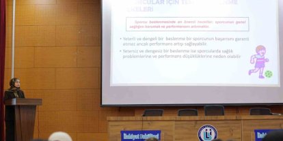 Spor Bilimleri öğrencilerine sağlıklı yaşam eğitimi verildi