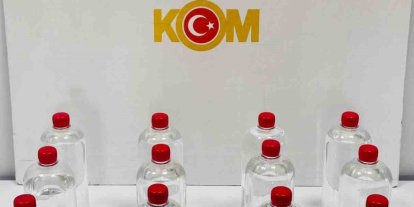 Sahte alkol operasyonu: 12 litre etil alkol ele geçirildi