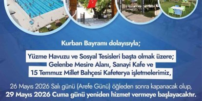 Buharkent Belediyesi’nden bayramda sosyal tesislerde geçici düzenleme