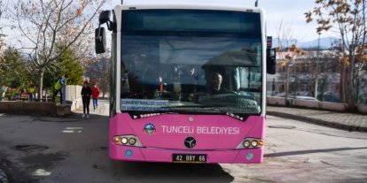 Tunceli’de  bayramda ücretsiz ulaşım hizmeti