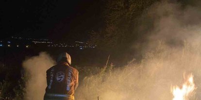 Kırıkhan’da bahçe yangını