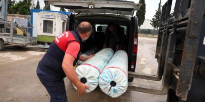 Seraları zarar gören üreticilere destek