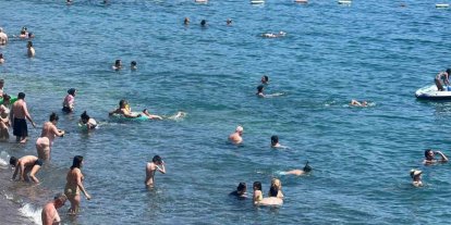Bodrum sahillerinde bayram yoğunluğu