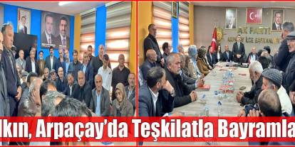AK Parti Heyetinden Arpaçay İlçe Başkanlığına Bayram Ziyareti