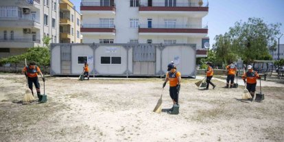 Mersin’de kurban kesim alanlarında bayram temizliği
