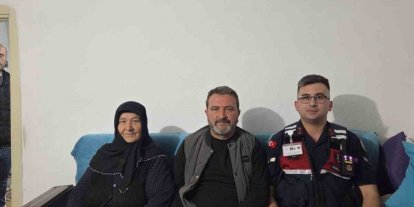 Jandarma ekiplerinden gaziye anlamlı ziyaret