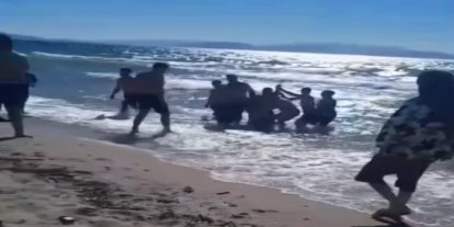 Kuşadası’nda iki kişi boğulma tehlikesi geçirdi