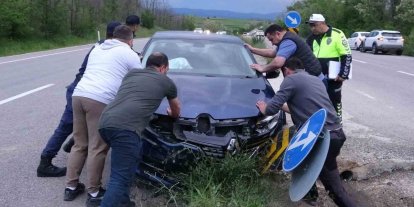 Kastamonu’da üç araç çarpıştı: 5 yaralı