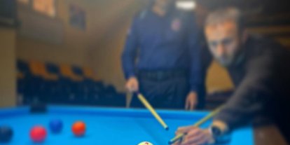 Denetimli serbestlik yükümlülerine bilardo etkinliği