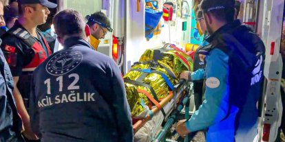 Yamaç paraşütüyle dere yatağına düşen vatandaş 5 saatlik çalışmayla kurtarıldı