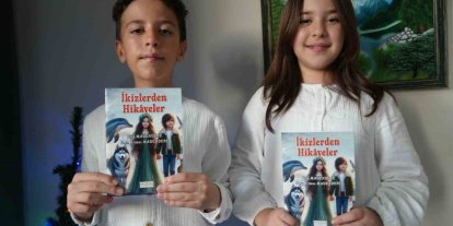 5 bine yakın kitap okuyan 10 yaşındaki ikizler yazar oldu