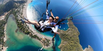 Fethiye’de 7 günde 8 bin 435 kişi yamaç paraşütü yaptı