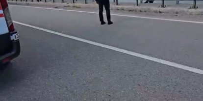 Viyadükten atlamak isteyen şahsı kaymakam ikna etti
