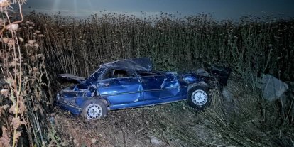 Şanlıurfa’da otomobil şarampole devrildi: 4 yaralı