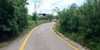 Cumayeri’nde yol çizgi çalışmaları tamamlandı