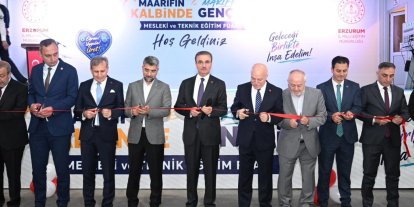 Erzurum’da "Maarifin kalbinde marifetli gençlik" mesleki ve teknik eğitim fuarı açıldı