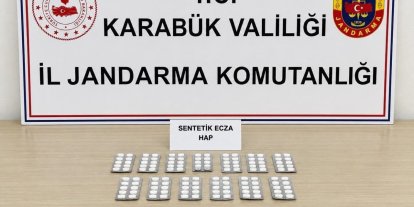 Karabük’te 331 sentetik hap ele geçirildi